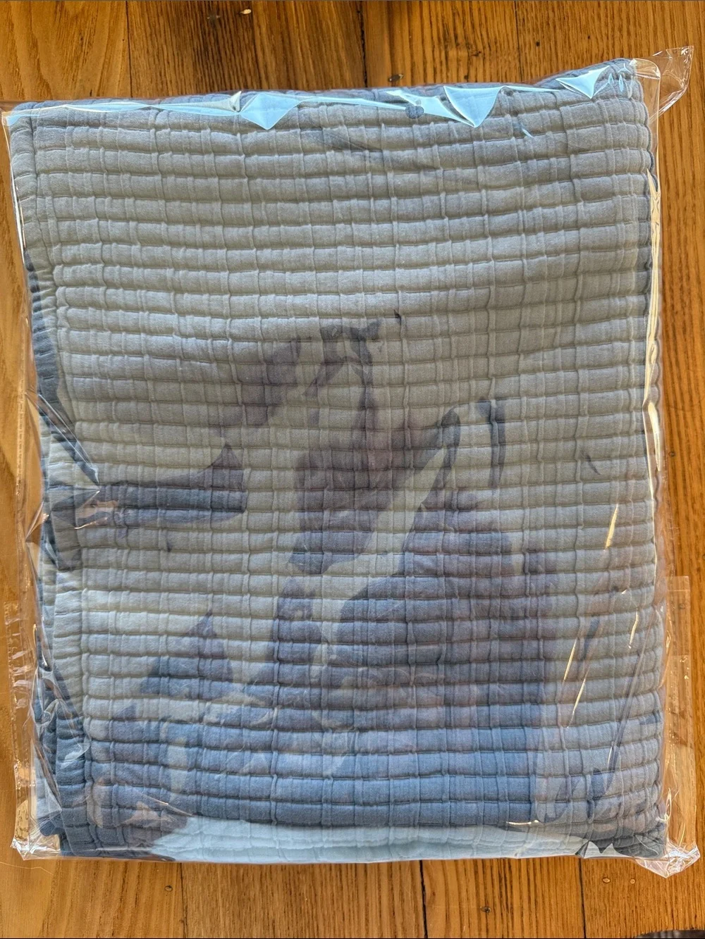 NWOT Quince Organic Ribbed Cotton Shams – Mineral – Standard